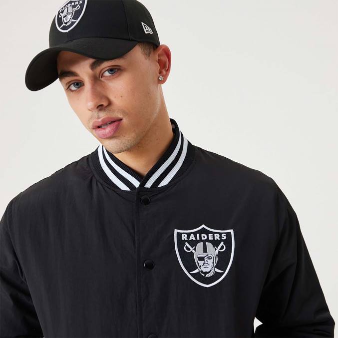 New Era las vegas raiders nfl team logo zwart bomberjack BT242570
