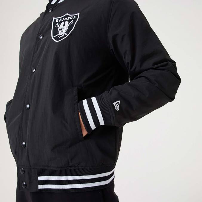 New Era las vegas raiders nfl team logo zwart bomberjack BT242570