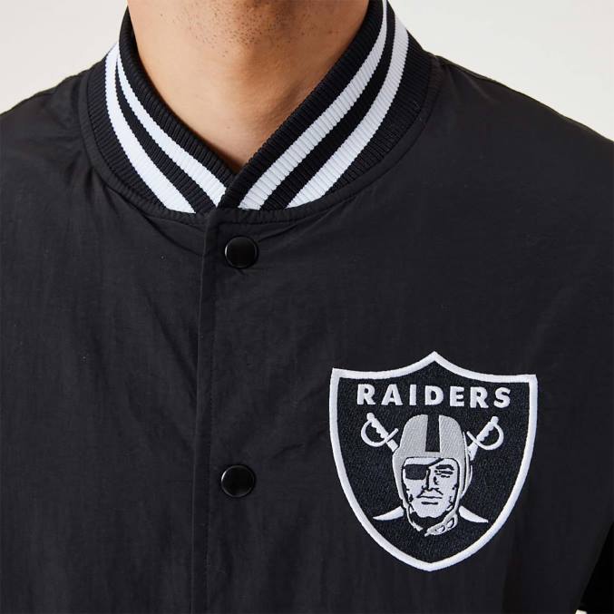New Era las vegas raiders nfl team logo zwart bomberjack BT242570