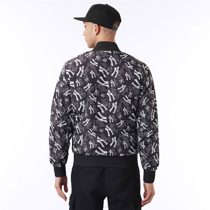 New Era zwart bomberjack met New York Yankees-logoprint BT242583
