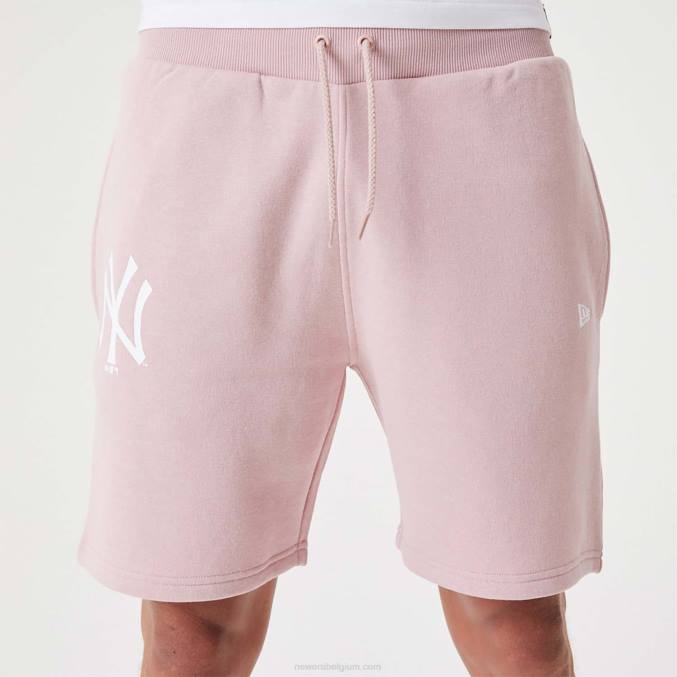 New Era New York Yankees MLB League essentiële pastelroze shorts BT242644