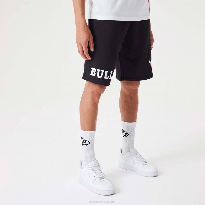 New Era chicago bulls nba wordmark zwarte oversized short BT242635