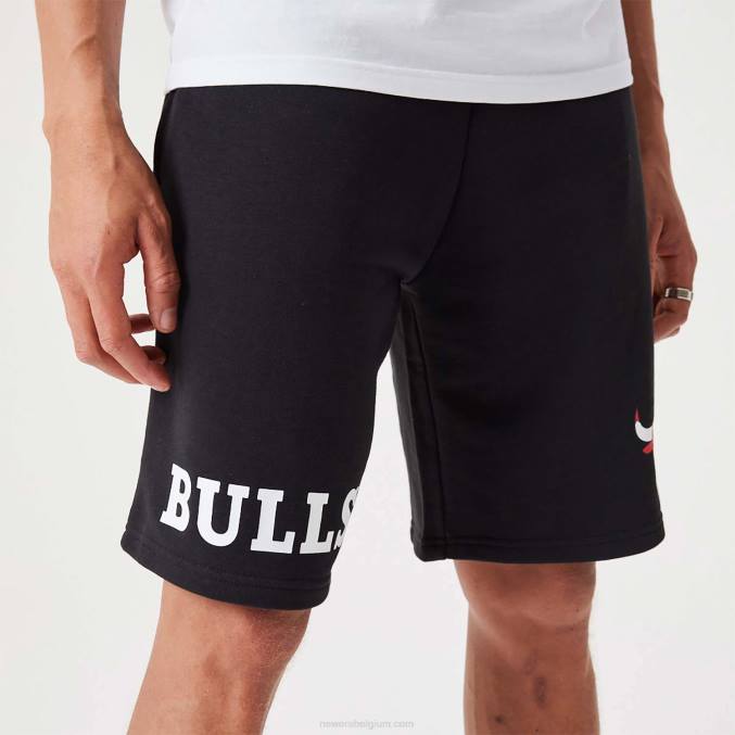New Era chicago bulls nba wordmark zwarte oversized short BT242635
