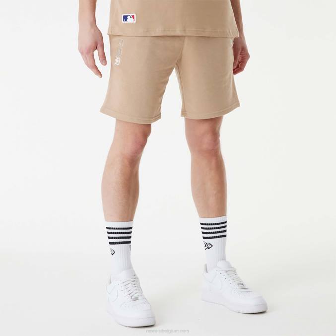 New Era detroit tigers mlb gestapelde bruine short met logo BT242625