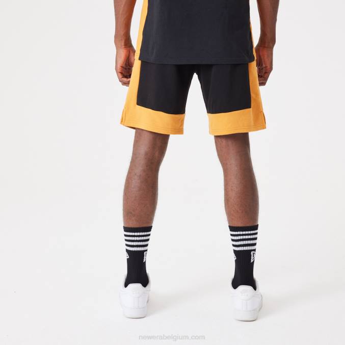 New Era eigentijdse zwarte oversized short BT242639