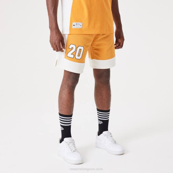 New Era hedendaagse medium oranje oversized short BT242641