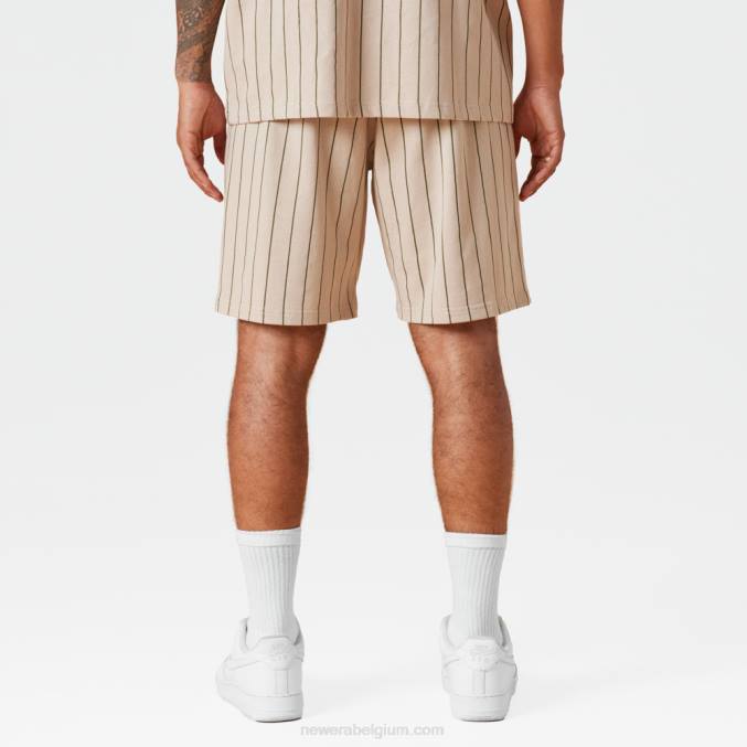 New Era krijtstreep steen shorts BT242632