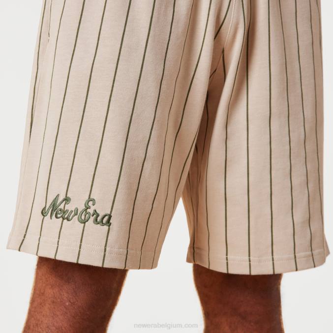 New Era krijtstreep steen shorts BT242632