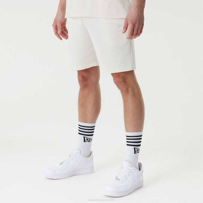 New Era la dodgers mlb gestapelde witte short met logo BT242629
