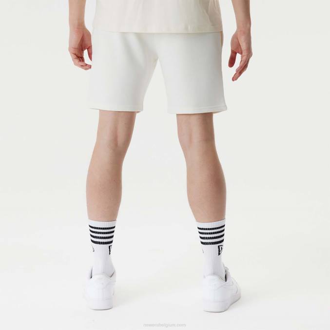 New Era la dodgers mlb gestapelde witte short met logo BT242629