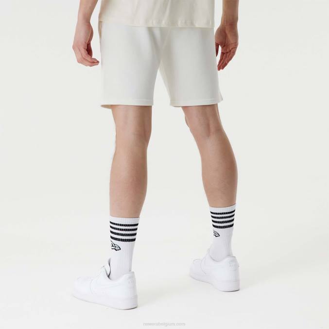 New Era la dodgers mlb gestapelde witte short met logo BT242629