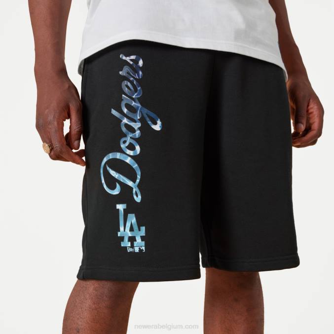 New Era la dodgers mlb team kleur water print zwarte short BT242652