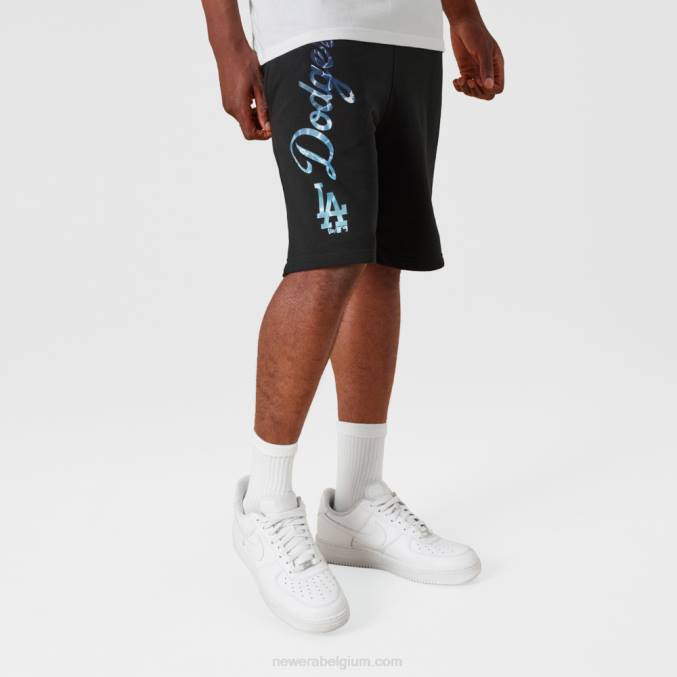New Era la dodgers mlb team kleur water print zwarte short BT242652