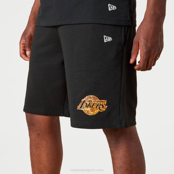 New Era la lakers nba team kleur water print zwarte short BT242628