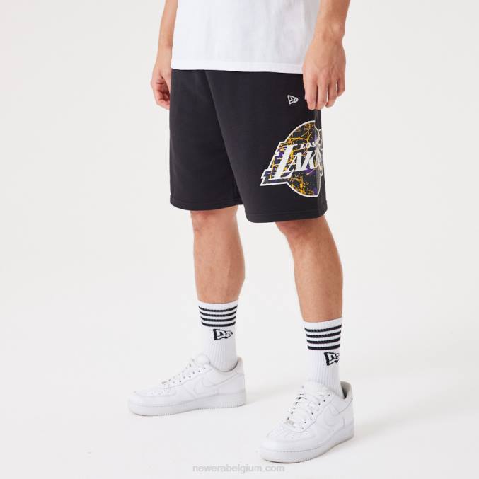 New Era la lakers nba team logo zwarte short BT242638