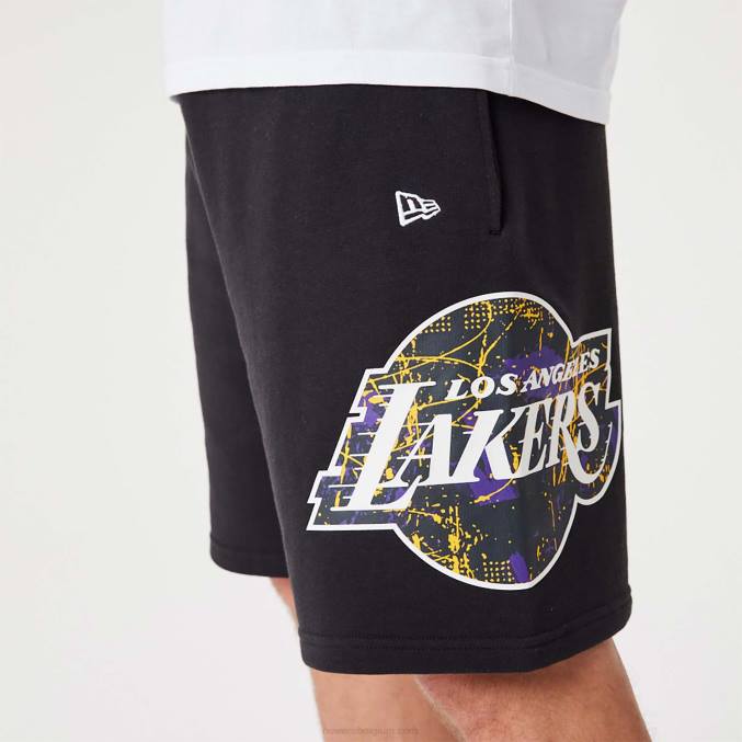 New Era la lakers nba team logo zwarte short BT242638