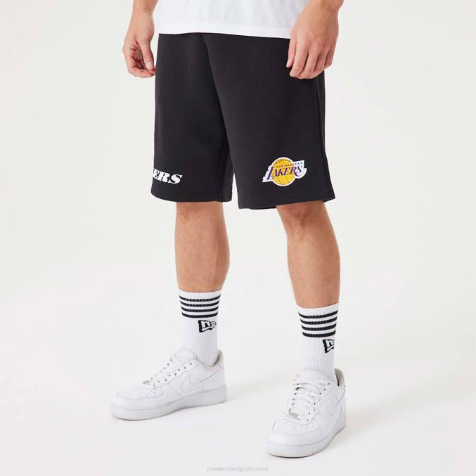 New Era la lakers nba wordmark zwarte oversized short BT242654