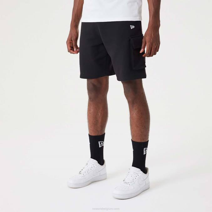 New Era zwarte essentials cargoshort BT242646