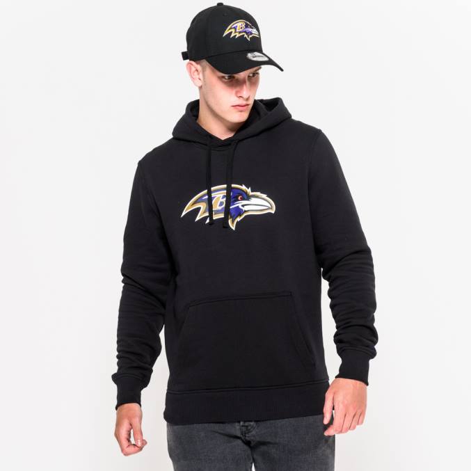 New Era Baltimore Ravens team logo zwarte hoodie BT242733