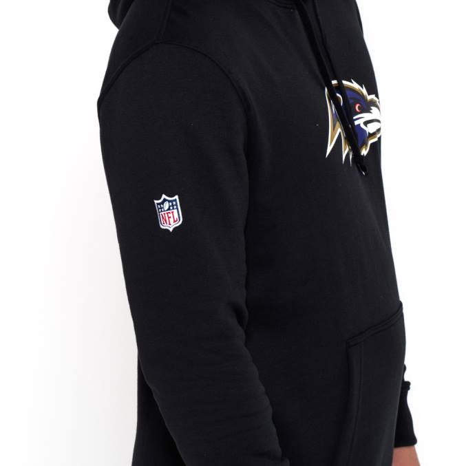New Era Baltimore Ravens team logo zwarte hoodie BT242733