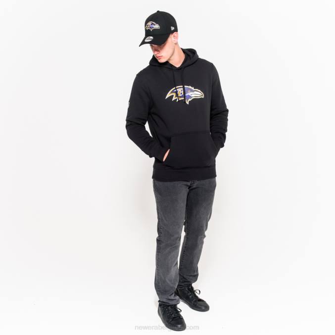 New Era Baltimore Ravens team logo zwarte hoodie BT242733