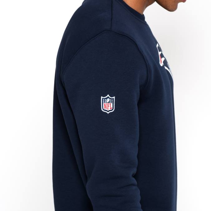New Era Blauw sweatshirt met ronde hals en New England Patriots-teamlogo BT242685