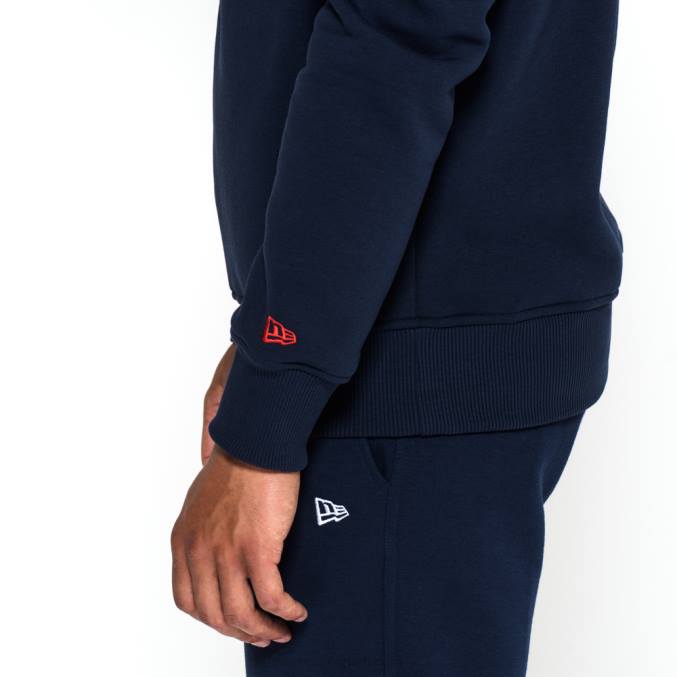 New Era Blauw sweatshirt met ronde hals en New England Patriots-teamlogo BT242685