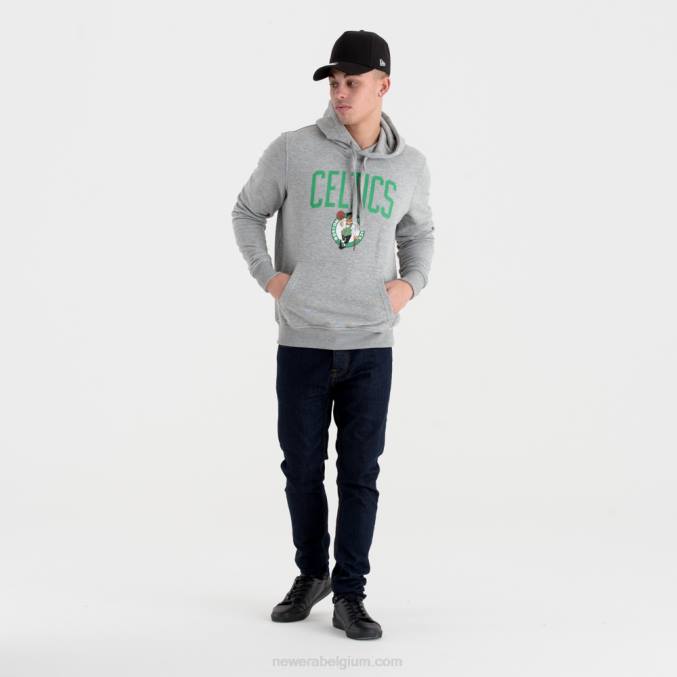 New Era Boston Celtics team logo grijze hoodie BT242716