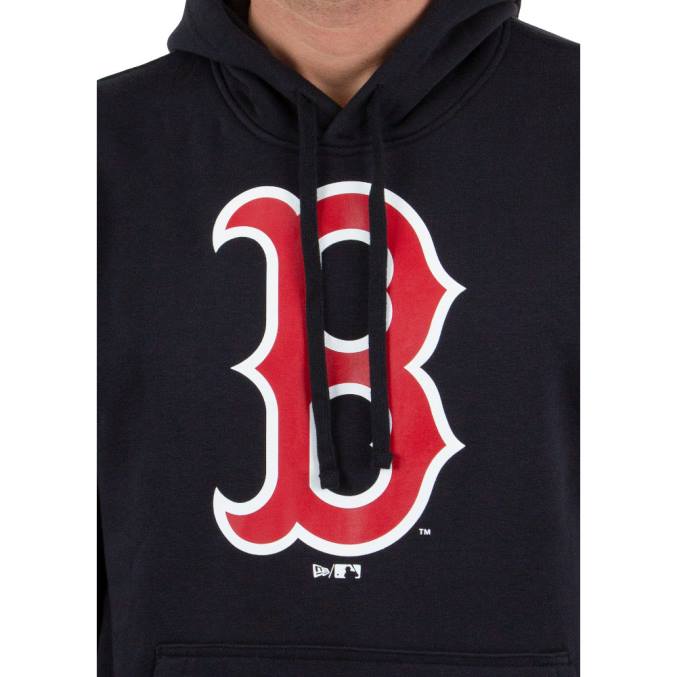 New Era Boston Red Sox mlb teamlogo marineblauwe hoodie BT242684