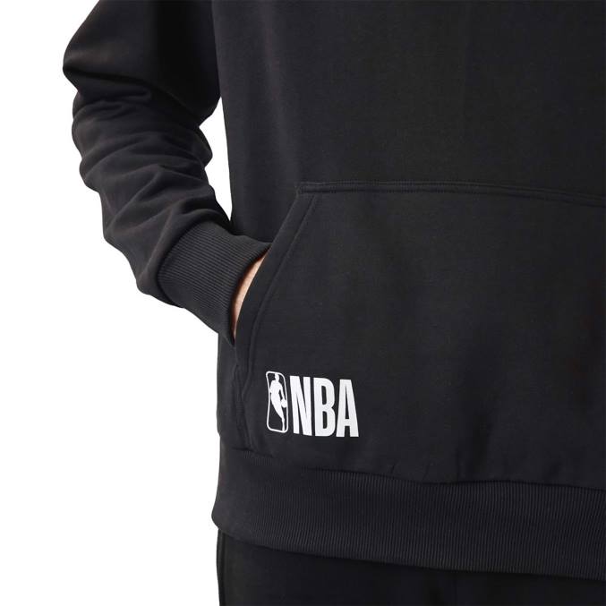 New Era Brooklyn Nets NBA-teamlogo zwarte hoodie BT242715