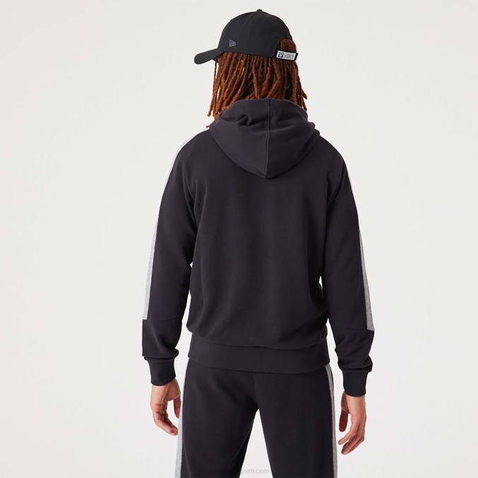 New Era Brooklyn Nets nba script zwarte hoodie met rits BT242752