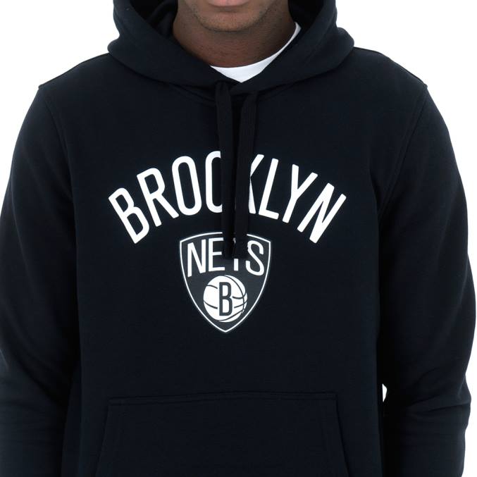 New Era Brooklyn Nets zwarte hoodie BT242724