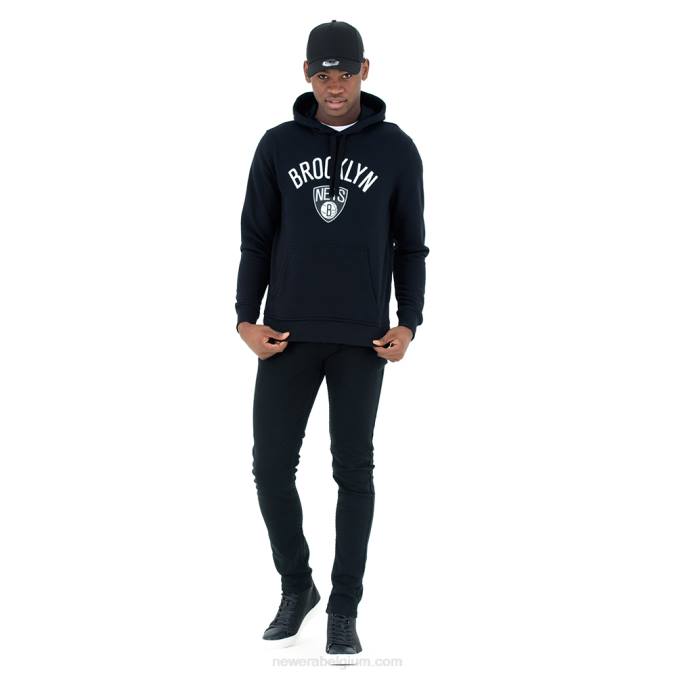 New Era Brooklyn Nets zwarte hoodie BT242724