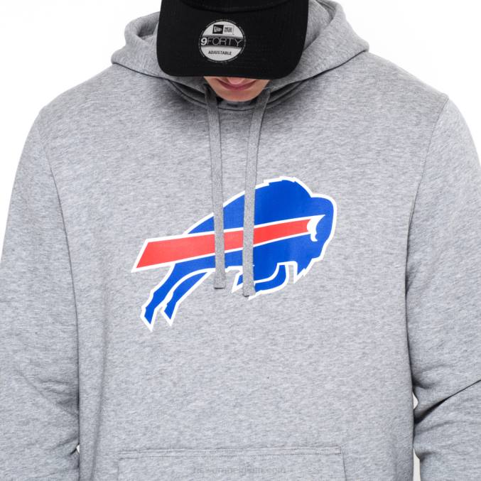 New Era Buffalo Bills pullover team logo grijze hoodie BT242732