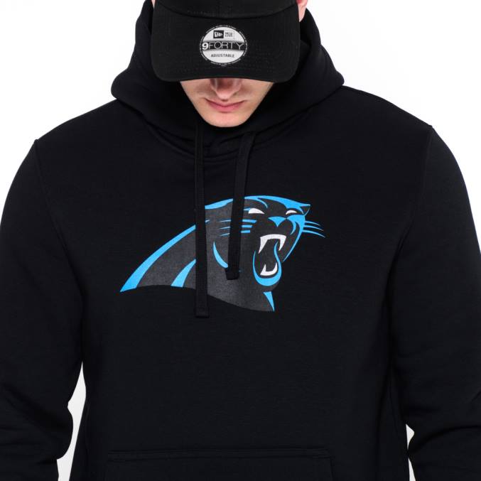 New Era Carolina Panthers team logo zwarte hoodie BT242741