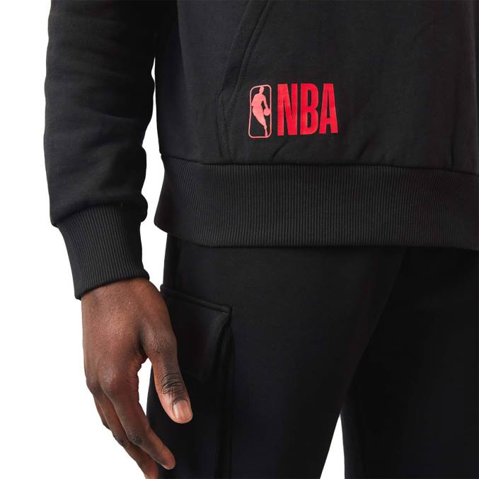 New Era Chicago Bulls NBA teamlogo zwarte hoodie BT242747