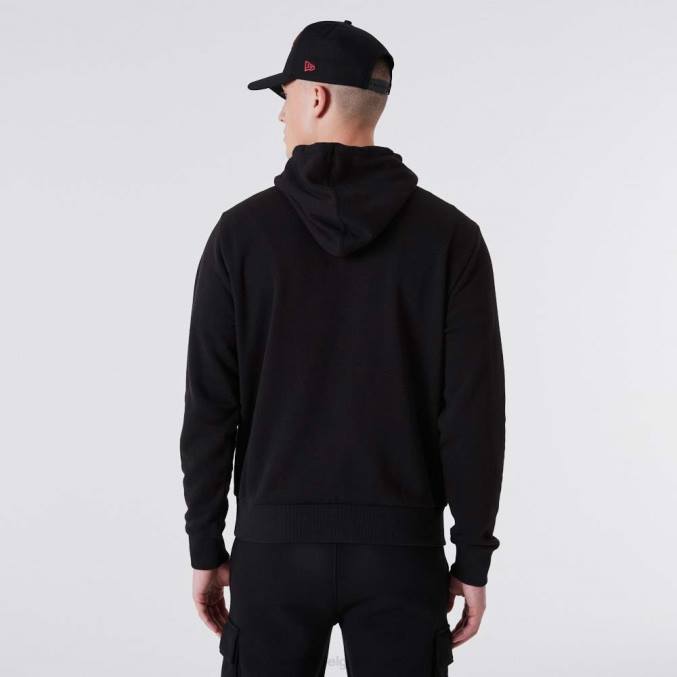 New Era Chicago Bulls nba metallic zwarte hoodie BT242730