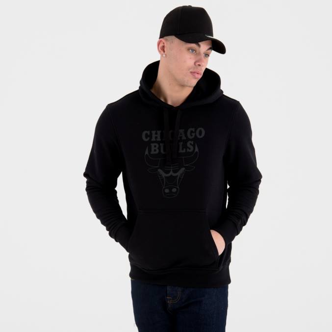 New Era Chicago Bulls team logo zwarte hoodie BT242695