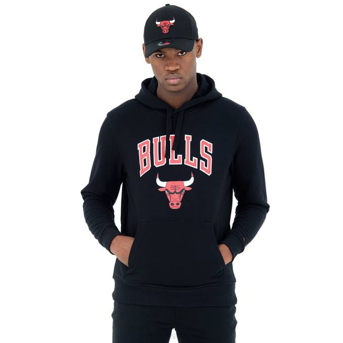 New Era Chicago Bulls zwarte hoodie BT242740