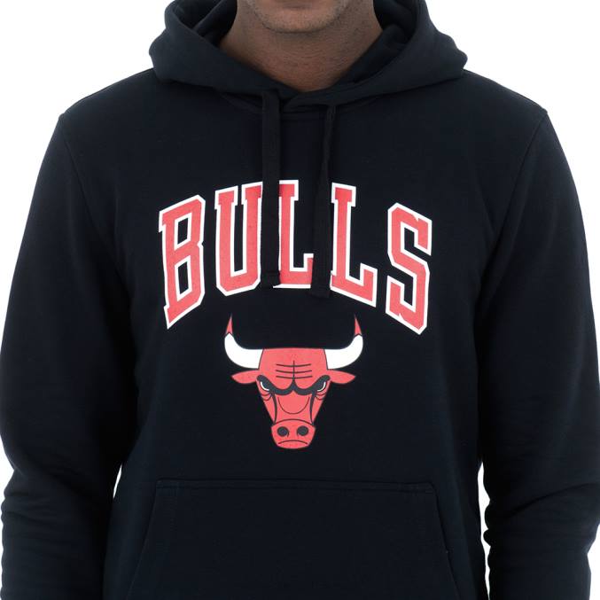 New Era Chicago Bulls zwarte hoodie BT242740