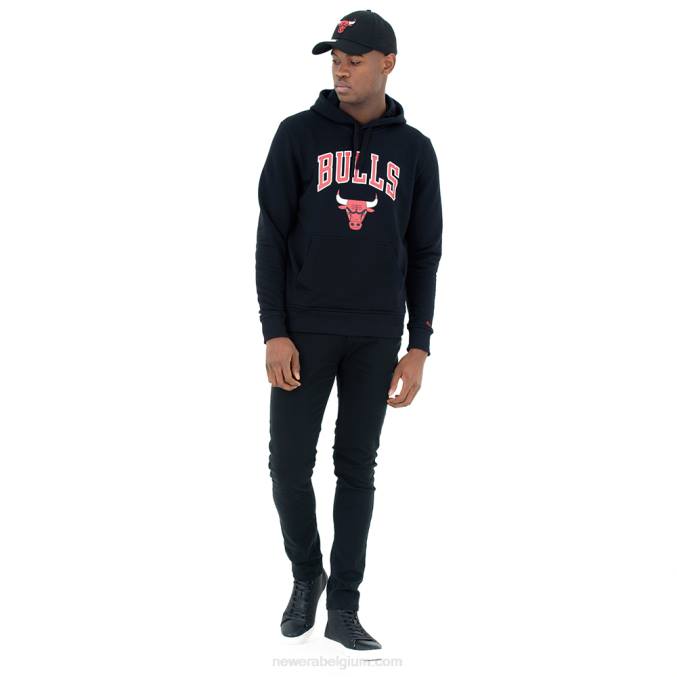 New Era Chicago Bulls zwarte hoodie BT242740