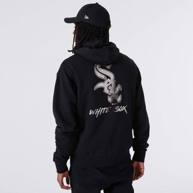 New Era Chicago white sox mlb metallic zwarte hoodie BT242746