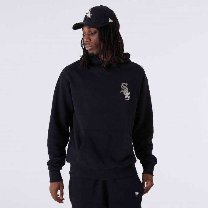New Era Chicago white sox mlb metallic zwarte hoodie BT242746