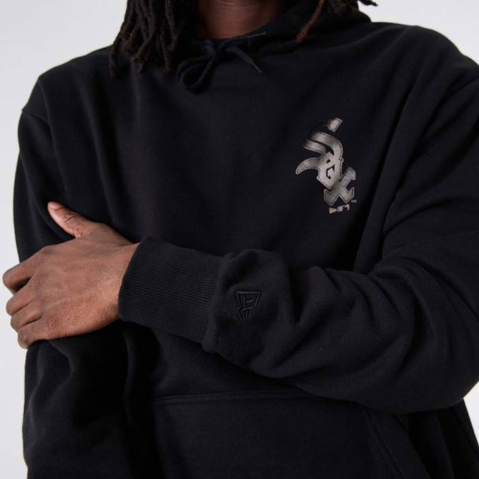 New Era Chicago white sox mlb metallic zwarte hoodie BT242746