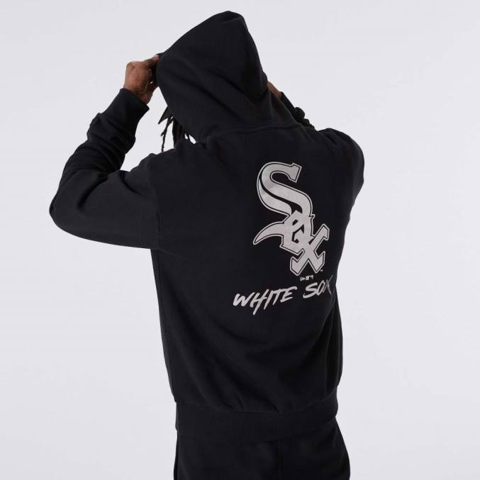 New Era Chicago white sox mlb metallic zwarte hoodie BT242746
