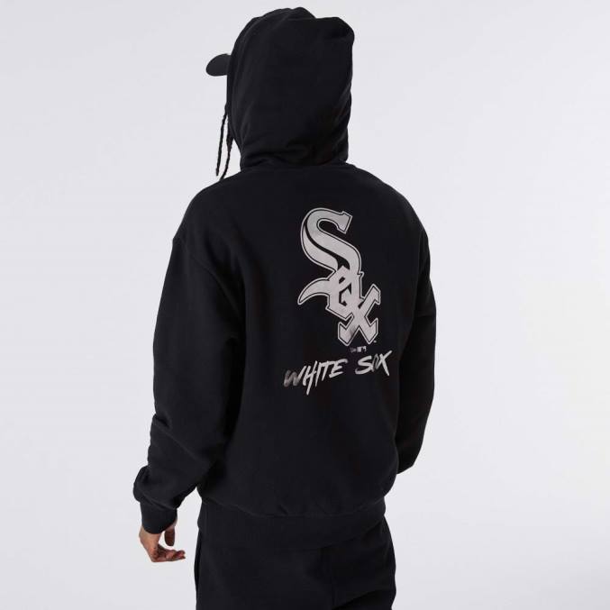 New Era Chicago white sox mlb metallic zwarte hoodie BT242746