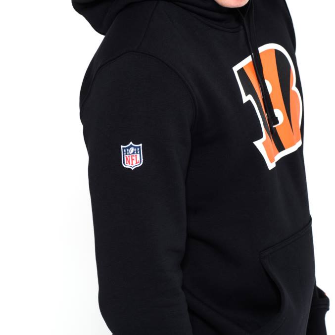 New Era Cincinnati Bengalen teamlogo zwarte hoodie BT242795