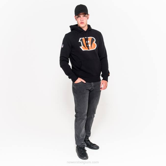 New Era Cincinnati Bengalen teamlogo zwarte hoodie BT242795