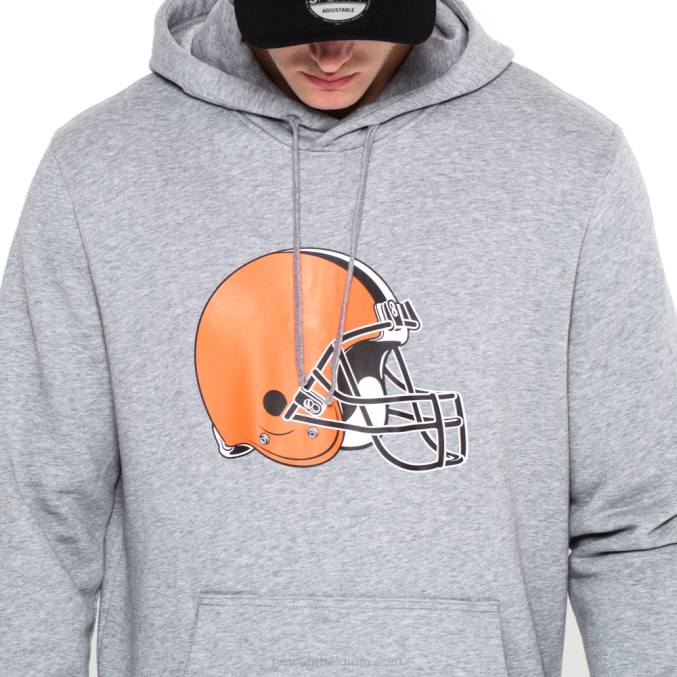 New Era Cleveland Browns grijze hoodie met teamlogo BT242802