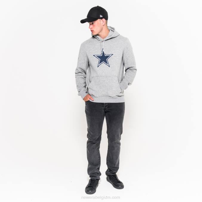 New Era Dallas cowboys team logo grijze hoodie BT242773